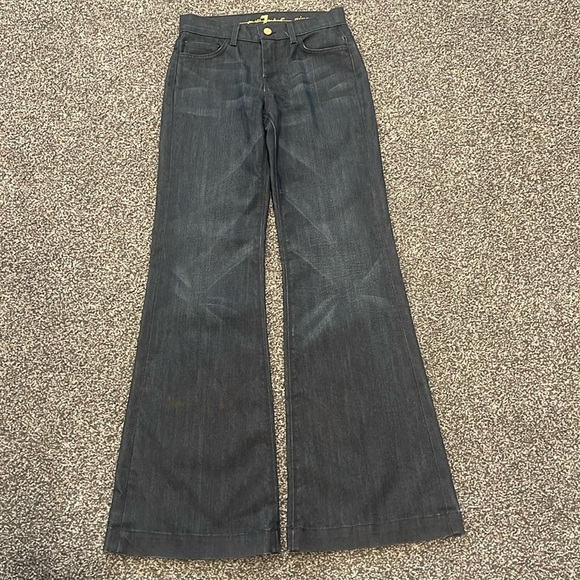 7 For All Mankind Wide Leg ‘Ginger’ Jeans - Picture 1 of 6